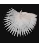 Beauticco 50X Nail Art Tips Colour Pop Sticks Display Fan - Natural Stiletto False Nail Practice Starter Ring - Buy Online on GoSupps.com