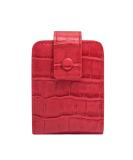 Aolaso Lipstick Case - Genuine Leather Lipstick Organizer with Mirror | Mini Cosmetic Storage for Women - Stylish Red Design - Buy Online on GoSupps.com