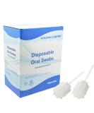 MUNKCARE Oral Mouth Swabs Sponge- Untreated and Unflavored for Baby & Elderly Oral Cleaning White 150 Counts - Buy Online on GoSupps.com