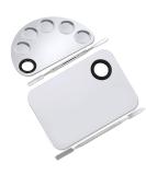 Ckanday 2 SPACK Professional Makeup Palette & Stainless Steel Cosmetic Spatula Set - Mix Foundation Effortlessly - Buy Online on GoSupps.com
