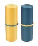 Travel Toothbrush Set - 2 Portable Plastic Toothbrush Cases & Storage Box for Camping & Outdoors - Buy Online on GoSupps.com