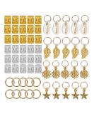 YIZAN 80Pcs African Hair Jewelry - Metal Braid Accessories Dreadlocks Beads & Cuffs for Unique Hair Styles - International Shipping Available - Buy Online on GoSupps.com