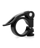 Bike Seat Post Clamp 31.8mm/34.9mm Aluminum Alloy Quick Release - Black | Mountain Tube Bicycle Seatpost Clip - Buy Online on GoSupps.com