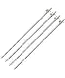 g8ds 4X Stainless Steel Fishing Bankstick Silver Large 50-90cm Rod Holder Rod Rest Rodpod - Buy Online on GoSupps.com