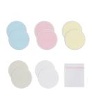 10 Organic Bamboo Breastfeeding Inserts (12cm) - Soft Washable & Skin-Friendly | Includes Clothesack - Ideal for Moms - Buy Online on GoSupps.com