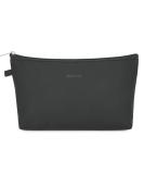 WANDF Pure Black Mini Makeup Bag Organizer - Water Resistant Cosmetic Pouch for Women, Ideal Girls Gift - Buy Online on GoSupps.com
