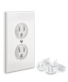 24 Pack Baby Proofing Outlet Covers - Shock Prevention, Easy Installation, Safe & Secure Plastic Plug Covers - Buy Online on GoSupps.com