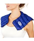 MyCare Shoulder Heating Pad - Natural Muscle Relief Wrap for Sore Neck and Shoulders - Microwaveable Therapy - Blue - Buy Online on GoSupps.com