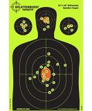 Splatterburst Targets - 12 x18 inch - Silhouette Splatter Target - Easily See Your Shots Burst Bright Fluorescent Yellow Upon Impact - Made in USA 10 pack - Buy Online on GoSupps.com