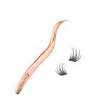 Curved Eyelash Applicator Tool - Stainless Steel DIY Cluster Lash Tweezers for Eyelash Extensions | Mayhug - Buy Online on GoSupps.com