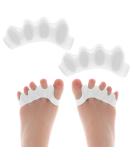 WLLHYF Gel Toe Separator Toe Spacers Soft Gel Pedicure Kit Bunion Corrector Hammer Toe Straightener Toe Corrector for Men Women Toenail Polish Grooming (White) - Buy Online on GoSupps.com