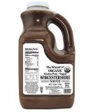 Wizards Sauces Organic Gluten Free Vegan Worcestershire Sauce - 128oz Bottle | Food Service Size - Buy Online on GoSupps.com
