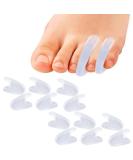 Mcvcoyh Flared Gel Pinky Toe Separators 10 Pieces Small Toe Spacers Toe Straighteners for Overlapping Toes and Temporary Bunion Corrector Gel - Buy Online on GoSupps.com