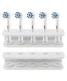 Universal 4mm Thick White Acrylic Electric Toothbrush Holder | Sround Plug-In Brush Holder for All Brands - Buy Online on GoSupps.com