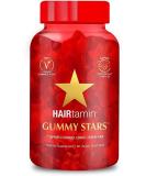 HAIRtamin Vegan Gummy Stars Hair Growth Vitamins | Non-GMO | All Natural Biotin Hair Vitamin Gummies to Support Healthy Hair Skin & Nails | Multivitamin Supplement May Reduce Hair Loss & Thinning 60 Count (Pack of 1) - Buy Online on GoSupps.com