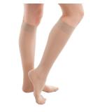 GABRIALLA Sheer Knee High Compression Stockings for Women - 20-22 mmHg, Closed Toe, Beige (2XL) - Buy Online on GoSupps.com
