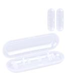 Uraqt Travel Protective Cover for Electric Toothbrush & Replacement Brush Heads - Compatible with Oral B & Philips - 3 Transparent Smooth Cases - Buy Online on GoSupps.com