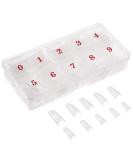 500pcs Natural French Acrylic Fake Nails Art Tips - Transparent False Nails with Box for Women & Girls - Buy Online on GoSupps.com