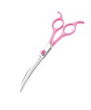 Moontay 6.5 Curved Dogs Grooming Scissors | Professional 440C Japanese Stainless Steel Shears for Dogs, Cats, and Pets - Pink - Buy Online on GoSupps.com