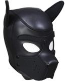 Adults Puppy Hood Mask Removable Cosplay Dog Full Face Pup Hood Mask for Halloween Cosplay Novelty Costume Performance Props Gifts (Black) - Buy Online on GoSupps.com