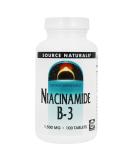 Source Naturals Niacinamide 1500mg Timed Release Vitamin B-3 Energy Support - 100 Tablets - Buy Online on GoSupps.com