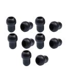10 Soft Sealing Earbuds - Replacement Black Silicone Ear Tips for Universal Ear Plugs | International Shipping - Buy Online on GoSupps.com