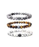 Syrisora Healing Bracelet Set - 3 Pieces 8mm | Smoking Cessation & Anti-Fear | Perfect Gift for Men Women & Teachers - Buy Online on GoSupps.com