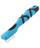 GROOM PROFESSIONAL Matt Breaker Rake for Dogs - Dematting Brush for Dogs - Dematting Tool - Tangle Remover - Perfect for Long/Wooly Coats - Unique Soft-Grip Non-Slip Handle 5 Blade - Buy Online on GoSupps.com
