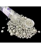 Edible Pearl Sugar Streusel Candies - 120g | Mixed Size Cake & Cupcake Decorations Ice Cream Toppers for Weddings & Parties - Buy Online on GoSupps.com