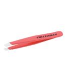 TWEEZERMAN Mini Tweezers with Hand-Filed Beveled Tip for Eyebrow Plucking - Geranium Color | International Shipping Available - Buy Online on GoSupps.com