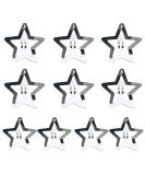 Silver Hollow Star Hair Clips | Set of 10 for Girls and Women - Buy Online on GoSupps.com