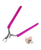 CGBE Professional Nail Skin Pliers - Stainless Steel Cuticle Remover & Nail Shaver with Non-Slip Handle for Precise Nail & Toenail Care - Pink - Buy Online on GoSupps.com