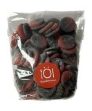 Jordgubb/Lakrits - Strawberry Liquorice Peace Symbols 400g BIG BAG Pick n Mix Gift - Buy Online on GoSupps.com