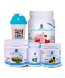 Yes You Can! Detox Plus Kit - Meal Replacement Vanilla Aloe Vera Pineapple Shake Booster for High Energy and Health Transformation - Buy Online on GoSupps.com