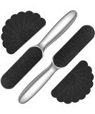 Pedicure Foot File Callus Remover Set - Stainless Steel Feet Rasp with 20 Reusable Pads for Cracked Skin - Foot Care Tool - Buy Online on GoSupps.com