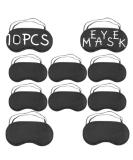 10 PCS Adjustable Black Blindfold Eye Masks for Team Building Games & Party Nights - Perfect Sleep Masks - Buy Online on GoSupps.com