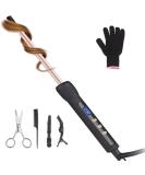 Curling Wand 9MM Thin Curling Iron Tight Curls LCD Display 100-230 C for All Hair Types Tourmaline Ceramic Barrel 30-Second Heat-Up Long&Short Hair Culer Pro Curling Tongs (Gold) - Buy Online on GoSupps.com