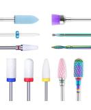 YHTSPORT 11 Pcs Tungsten Carbide/Ceramic Nail Drill Bits - 3/32 Cuticle Drill Bit for Acrylic Gel Removal - Electric Nail Files Accessories - Buy Online on GoSupps.com