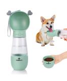 Philorn 350ml Portable Dog Drinking Bottle | BPA-Free 100% Leak-Proof | Cat & Dog Water Bottle & Food Mug | Mint Green - Buy Online on GoSupps.com