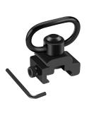 LONSEL 360 Rotation Picatinny Sling Swivel Mount + 2 Point Traditional Sling Rail Mount - Black - Buy Online on GoSupps.com