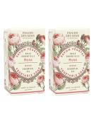 Panier des Sens Rose Bar Soap with Olive Oil - 97% natural & Made in France - 2 bars  5.3oz/150g each - Buy Online on GoSupps.com