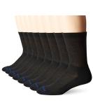 MediPEDS 8 Pair Diabetic Crew Socks (Men 7-12 / Women 10-13) - Non-Binding Top, Black (8 pairs) - Buy Online on GoSupps.com