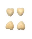 10pcs Natural 40mm Unfinished Wood Hearts Beads - Eco-Friendly DIY Craft Accessories - Buy Online on GoSupps.com