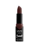 NYX PROFESSIONAL MAKEUP Suede Matte Lipstick  Vegan Formula - Cold Brew (True Brown) - Buy Online on GoSupps.com