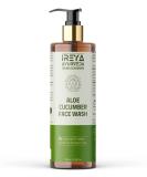 Cucumber Aloe Vera Face Wash 200ml - Vegan & Cruelty-Free for Men & Women | All-Natural Cucumber & Aloe Vera Extracts - Buy Online on GoSupps.com