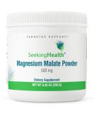 Seeking Health Magnesium Malate Powder  500 mg Dimagnesium Malate Supplement to Support Sleep and Balanced Mood  High-Absorption Chelated Magnesium  Vegan and Vegetarian (100 Servings) - Buy Online on GoSupps.com