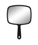 PROTECLE Large Hand Mirror - Salon Barber Hairdressing Handheld Mirror - Square Black 10.3 x 7.4 Inch - Buy Online on GoSupps.com