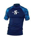 Scubapro Men's UPF 50 Short Sleeve Rash Guard - Aegean Blue, X-Large - Buy Online on GoSupps.com