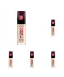 L'Or al Paris Liquid Foundation Full Coverage Lasting Wear With Vitamin C and SPF 25 Infallible 32H Fresh Wear 15 Porcelain (Pack of 5) 15 30 ml (Pack of 5) - Buy Online on GoSupps.com