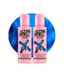 Crazy Color Vibrant Sky Blue Semi-Permanent Hair Dye - 200ml | Vegan Formula, No Bleach or Ammonia - Buy Online on GoSupps.com